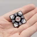 Portal: Weighted Companion Cube hard enamel pin Portal: Weighted Companion Cube hard enamel pin