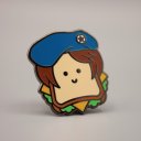 Jill Sandwich hard enamel pin Jill Sandwich hard enamel pin
