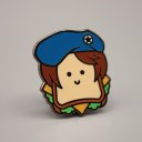 Jill Sandwich hard enamel pin Jill Sandwich hard enamel pin